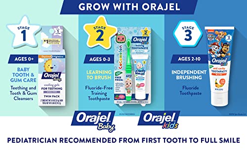 Orajel Baby Daytime and Nighttime Non-Medicated Cooling Gels for Teething, 2 tubes, 0.18 oz each | The Storepaperoomates Retail Market - Fast Affordable Shopping