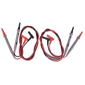 Baitaihem 2 Pairs Universal Multimeter Test Leads Digital Multimeter Probes Wire Pen Cable 20A 1000V