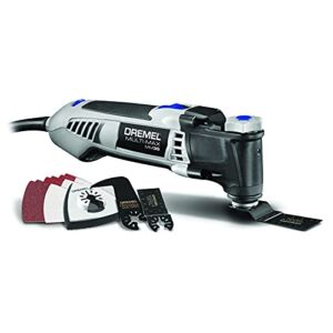Dremel Multi-Max 3.5 Amp Oscillating DIY Tool Kit with Tool-LESS Accessory Change- Multi Tool with 12 Accessories- Compact Head & Angled Body- Drywall, Nails, Remove Grout & Sanding- MM35-01