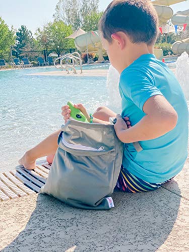 ALVABABY 2pcs Cloth Diaper Wet Dry Bags Waterproof Reusable with Two Zippered Pockets Travel Beach Pool Daycare Soiled Baby Items Yoga Gym Bag for Swimsuits or Wet Clothes L2629 | The Storepaperoomates Retail Market - Fast Affordable Shopping