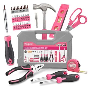 Hi-Spec 42pc Pink Small House Tool Kit for Women, College and Office. Ladies Basic Mini Tool Box Set | The Storepaperoomates Retail Market - Fast Affordable Shopping