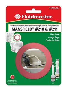Fluidmaster 510M-001-P10 Mansfield Replacement Flush Valve Seal, Red