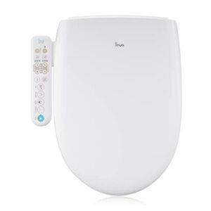 Inus N22 Warm Air Dryer Heated Smart Bidet, Elongated Toilet Seat, Self-Cleaning Stainless Steel Nozzle, Tankless Direct Flow, Instant Heating System, Smart touch Panel and Adjustable Warm Water