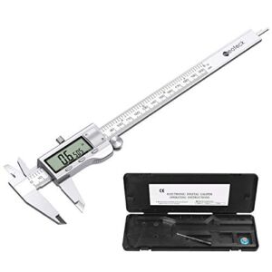 Neoteck 8 inch Digital Caliper, Stainless Electronic Calipers Measuring Tool, Fractions/inch/Millimeter Conversion – [Upgrade]