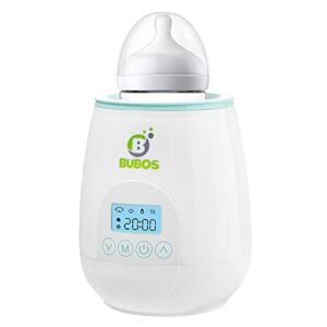 Bubos Bottle Warmer, 4-in -1 Baby Bottle Warmer for Breastmilk , Universal Bottle Support, Auto-Shut Off, BPA Free, Baby Food Jar Included Support, Auto-Shut Off, BPA Free, Baby Food Jar Included