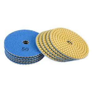 uxcell Diamond Polishing Sanding Grinding Pads Discs 4 Inch Grit 50 10 Pcs for Granite Concrete Stone Marble