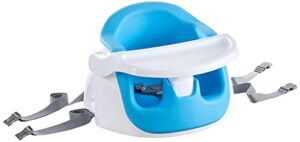 Regalo 2-in-1 Booster Seat and Grow with Me Floor Seat/Activity Chair with Removable Feeding Tray, Blue
