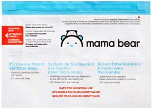 Amazon Brand – Mama Bear Sterilizer Bags, 10-count
