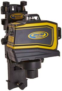 Spectra Precision LT58G Green Laser Level Tool, 3 x 360°, Ultra Bright Technology, Laser Class 2 <1mW, Best for Ceiling Work
