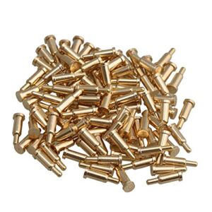 Mxfans 100x Golden Plating Copper Spring Pogo Pins Probes 2mm Dia 6mm Height