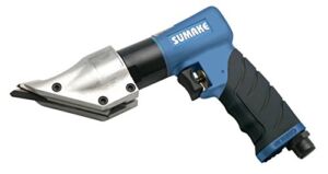 Pneumatic Metal Shear Cutter and Scissor Cutting Air Power Tool, Capacity: Steel-1.2mm, Alum.-2.4mm, Free-Speed: 2,500, (Sumake ST-M5030)