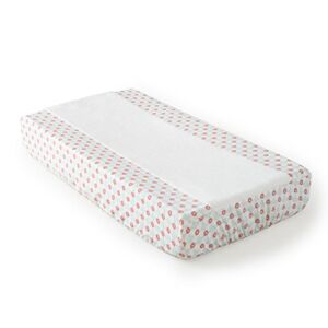Levtex Home Baby Emma Changing Pad Cover, Coral/Teal/Cream