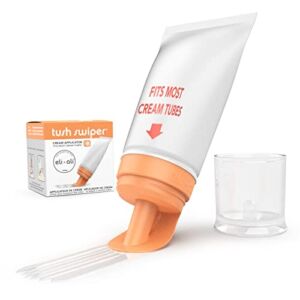Eli & Ali Tush Swiper – Diaper Rash Cream Applicator & Dispenser – [Fits Most] Baby Creams – Mess Free, Easy to Clean, Travel Friendly, Safe for Newborns & Infants – Orange, 1 Pack