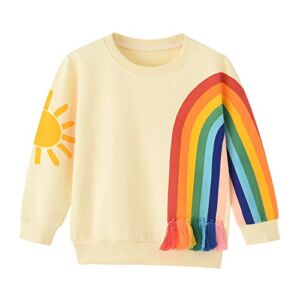 Rainbow Long Sleeve Shirt Toddler Sweatshirt Girl 4T