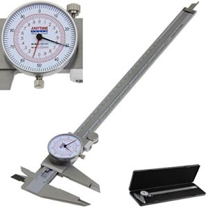 Anytime Tools Dial Caliper 12″ / 300mm Metric/INCH SAE Standard MM Dual Hand Reading Scale