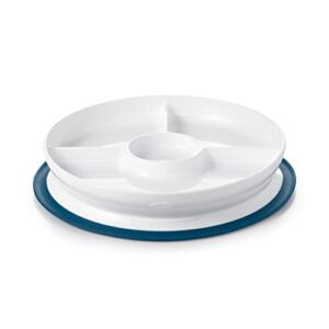 OXO Tot Stick & Stay Suction Divided Plate , Navy , 1 Count (Pack of 1)