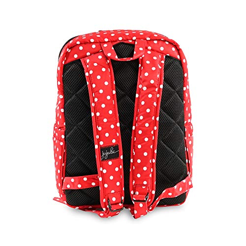 JuJuBe MiniBe Small Backpack, Onyx Collection – Black Ruby – Red/White Polka Dots | The Storepaperoomates Retail Market - Fast Affordable Shopping