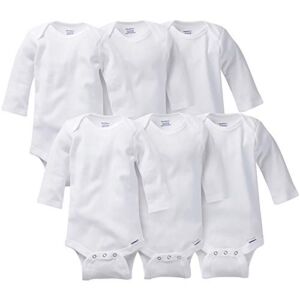 GerberUnisex Baby6 Pack Long-Sleeve Onesies Bodysuit6-Pack White