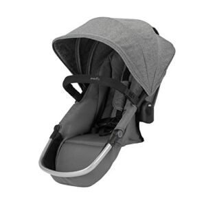 Evenflo Pivot Xpand Modular Stroller Second Seat, Compatible with Evenflo Pivot Xpand Modular Travel System & Modular Stroller, Holds Up to 55-lbs, Multiple Configurations, Percheron Gray