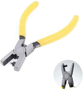 XMHF 2mm Round Hole Punch Pliers for Sheet Metal Yellow