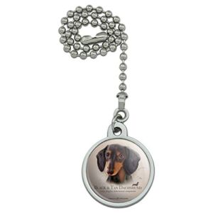 GRAPHICS & MORE Black and Tan Dachshund Wiener Dog Breed Ceiling Fan and Light Pull Chain