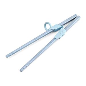 Detachable Training Chopsticks Helper Learning Eating Tool for Kid Baby Beginner Adult,3Pcs(Blue)