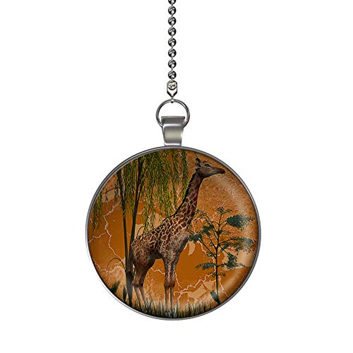 Gotham Decor Giraffe Safari Ceiling Fan/Light Pull Pendant with Chain | The Storepaperoomates Retail Market - Fast Affordable Shopping