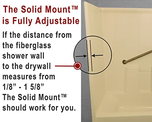 The Solid Mount™, Grab Bar Mounting System Designed and Patented for Installing Grab Bars into Fiberglass Showers and Tub Enclosures ~ Install in Approx. 1 Hour | The Storepaperoomates Retail Market - Fast Affordable Shopping