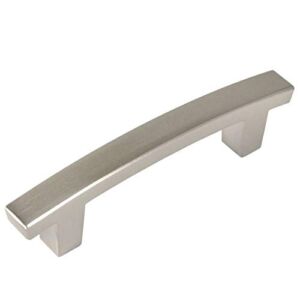 10 Pack – Cosmas 5235SN Satin Nickel Contemporary Cabinet Hardware Handle Pull – 3″ Inch (76mm) Hole Centers