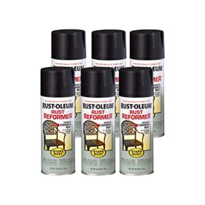 Rust-Oleum 215215-6 PK Stops Rust Reformer Spray Paint, Black (Pack of 6 )