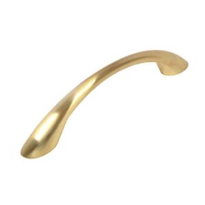 10 Pack – Cosmas 4003BB Brushed Brass Modern Cabinet Hardware Arch Bow Handle Pull – 3-3/4″ Inch (96mm) Hole Centers