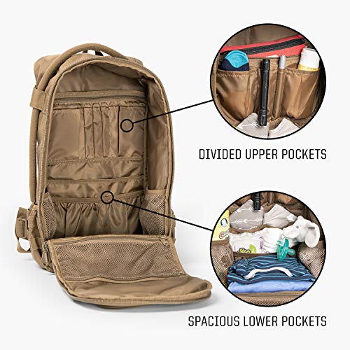 Tactical Baby Gear Daypack 3.0 Tactical Diaper Bag Backpack and Changing Mat (Black Camo) | The Storepaperoomates Retail Market - Fast Affordable Shopping