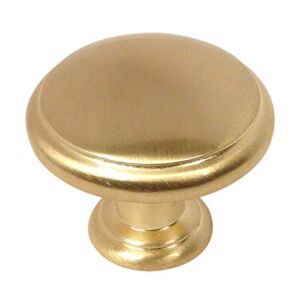 25 Pack – Cosmas 5422BB Brushed Brass Cabinet Hardware Mushroom Knob