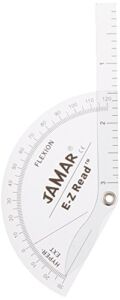 Jamar 53361 Flexion Hyperextension Finger Goniometer, Professional Grade Manual Hand and Finger Range of Motion Tool for Accurate Angle Measuring, Protractor for Inch & Centimeter Linear Measurement