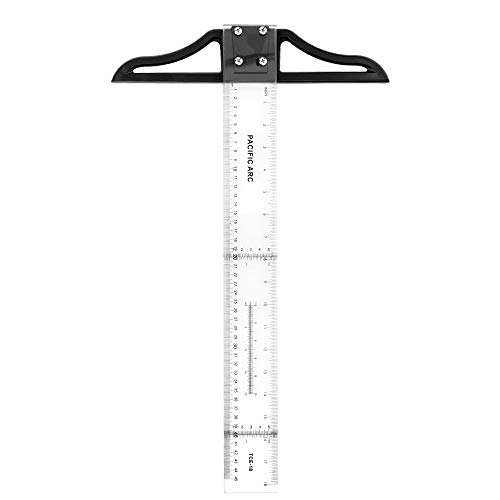 Pacific Arc 36 Inch T Square, Traditional Acrylic Graduated in Inch and Metric, Detachable Head | The Storepaperoomates Retail Market - Fast Affordable Shopping