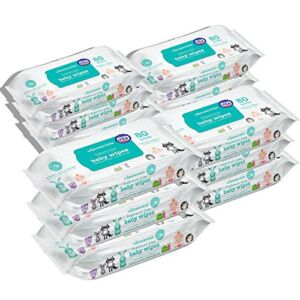 Baby Wipes unscented (for Sensitive Skin) 960 Count – 12 Pack of 80 Count