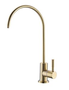 Havin Drinking Water Faucet, Stainless Steel Material, Water Filter Faucet for Non Air Gap, Reverse Osmosis Faucet,RO Faucet, Beverage Faucet, Brushed Gold Color