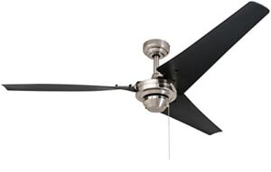 Prominence Home 50330 Almadale Ceiling Fan, 56″, Energy Efficient Blades, Brushed Nickel