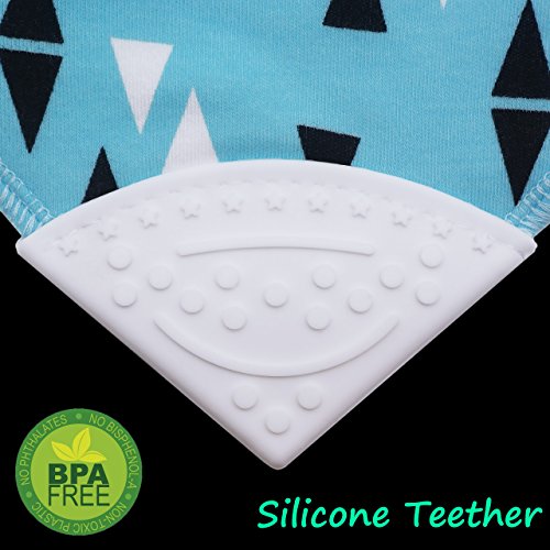 Baby & Toddler Bandana Teething Bib with BPA-Free Silicone Teether and Adjustable Snap for Boys and Girls, (5-Pack) | The Storepaperoomates Retail Market - Fast Affordable Shopping