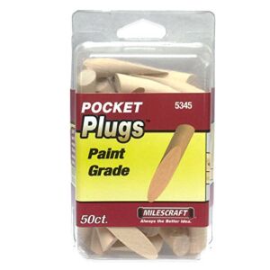 Milescraft 53450003 3/8″ PocketPlugs – Includes 50 plugs