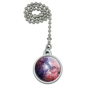 GRAPHICS & MORE Nebula Space Galaxy Ceiling Fan and Light Pull Chain