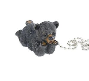 Slifka Black Bear Resin Ceiling Fan Pull Chain 10.5″ Long