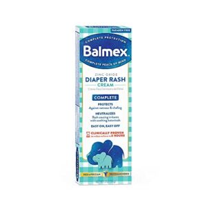 Balmex Zinc Oxide Diaper Rash Cream Advanced Formula – 2 oz, Pack of 3