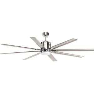 Vast Collection 72-Inch 8-Blade Gray Modern Ceiling Fan