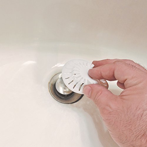 DANCO Universal Bathroom Sink Suction Cup Hair Catcher Strainer and Snare | For Pop-Up Stoppers | White | 2 Pack (10769) | The Storepaperoomates Retail Market - Fast Affordable Shopping