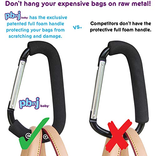 PBnJ baby Clip n Go – 2 Pack X-Large Stroller Organizer Hook Clip for Purse Shopping & Diaper Bags | The Storepaperoomates Retail Market - Fast Affordable Shopping