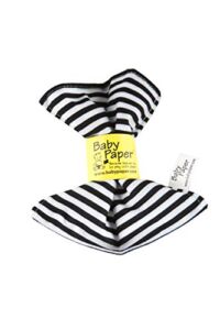 Original Baby Paper – Crinkle Teether and Sensory Toy for Babies and Infants | Black and White Stripes | Non-Toxic, Washable | Great for Baby Showers