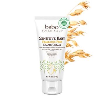 Babo Botanicals Sensitive Baby Fragrance-Free Diaper Cream – with Non-Nano Zinc Oxide, Organic Calendula, Shea & Cocoa Butter – EWG Verified – 3 oz | The Storepaperoomates Retail Market - Fast Affordable Shopping
