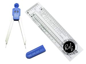 EMI Royal Deluxe EKG Caliper and EKG Ruler Combination Set EKR-453