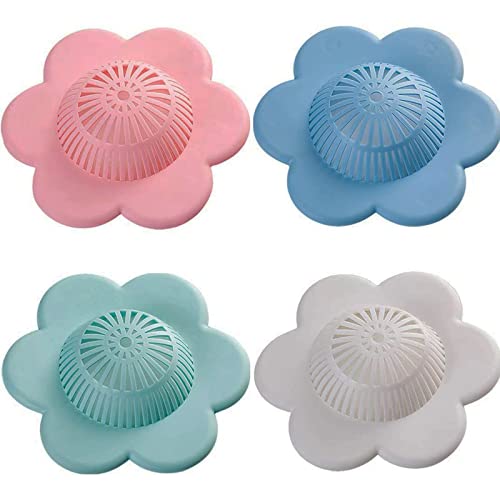 Wild Tribe Bathtub and Shower Drain Protectors with Suction Cups Easiest Hair Catchers Soft Silicone 4 flower | The Storepaperoomates Retail Market - Fast Affordable Shopping